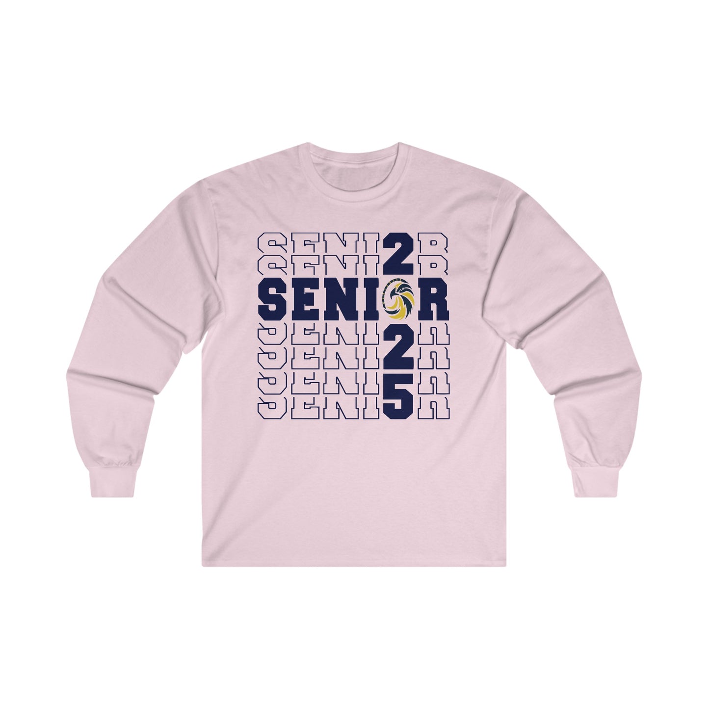 Seniors Cross Stacked c/o 2025 - Gildan Unisex Ultra Cotton Long Sleeve Tee