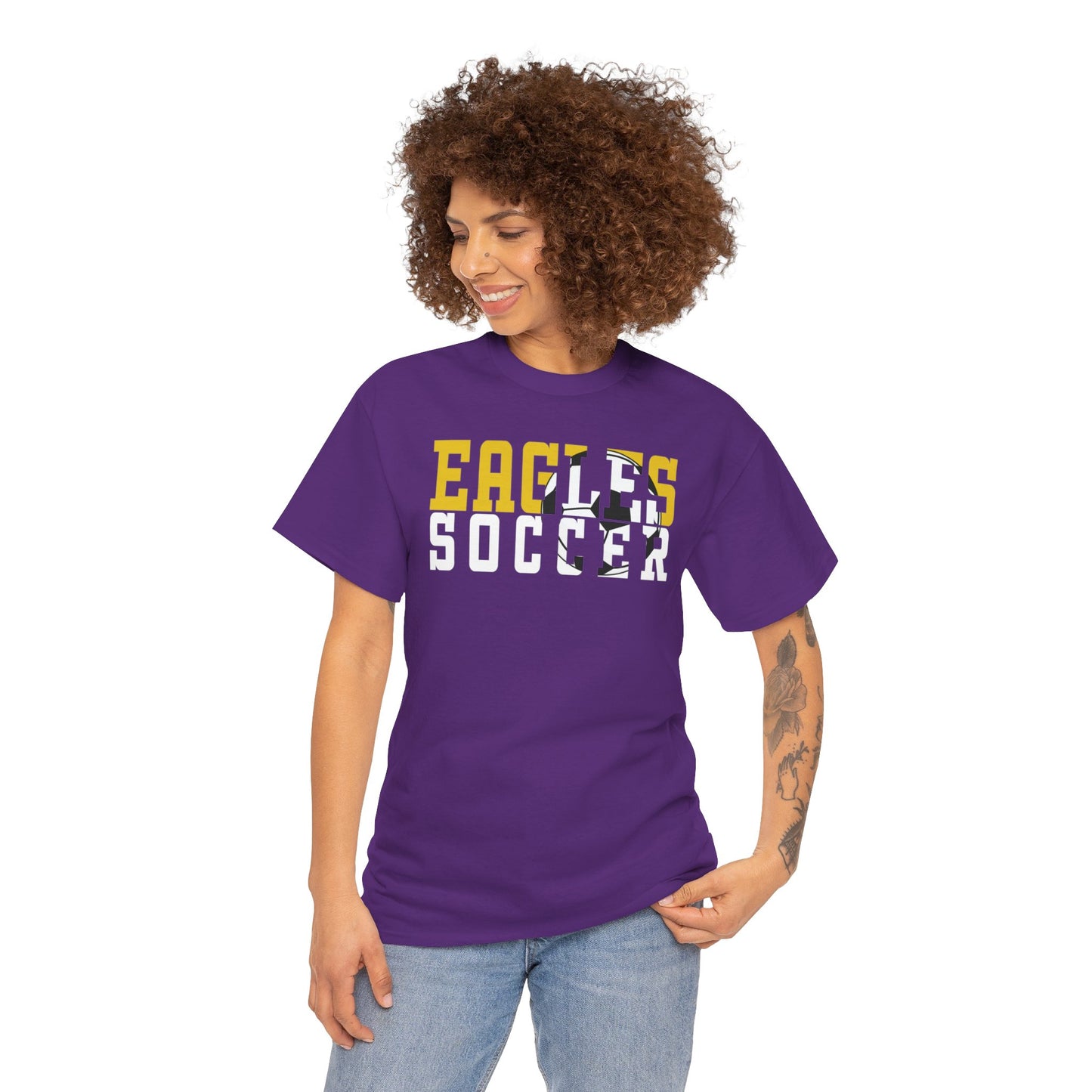 Soccer Cutout - Gildan Unisex Heavy Cotton Tee