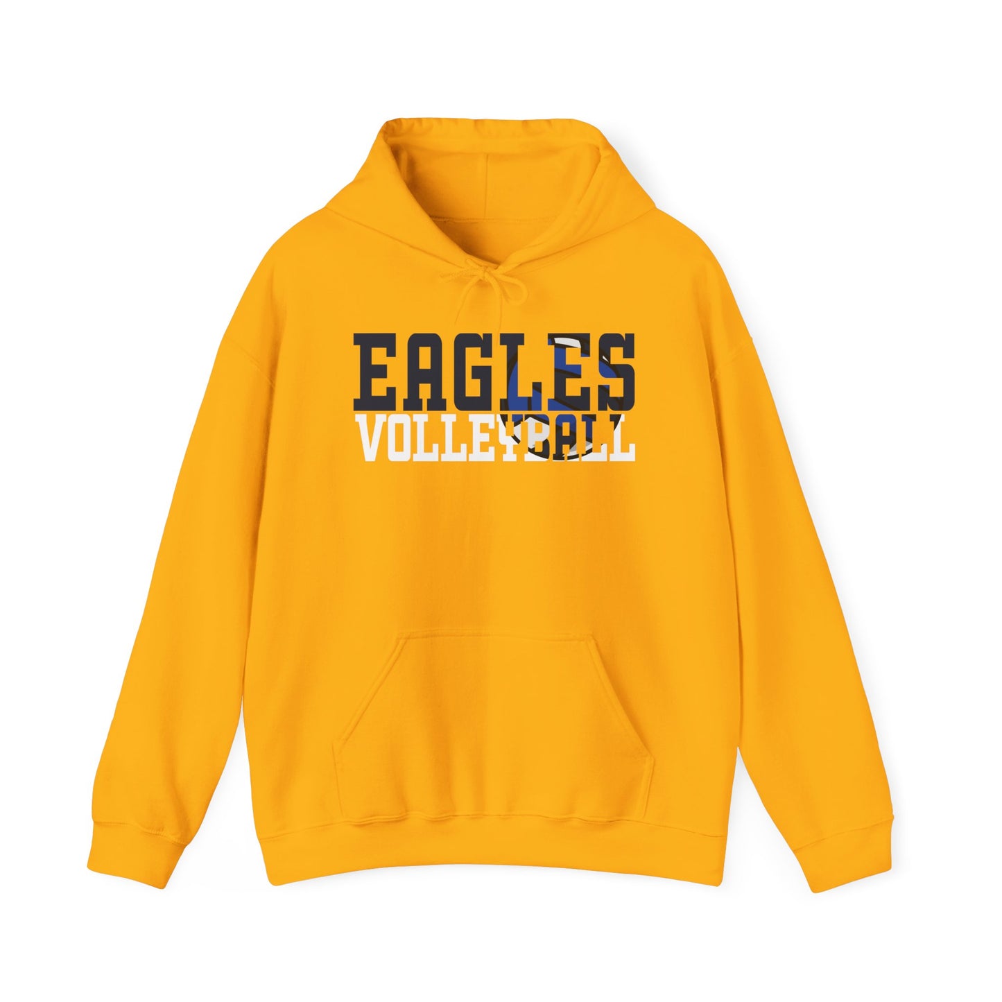 Volleyball Cutout - Gildan Unisex Heavy Blend™ Hooded Sweatshirt