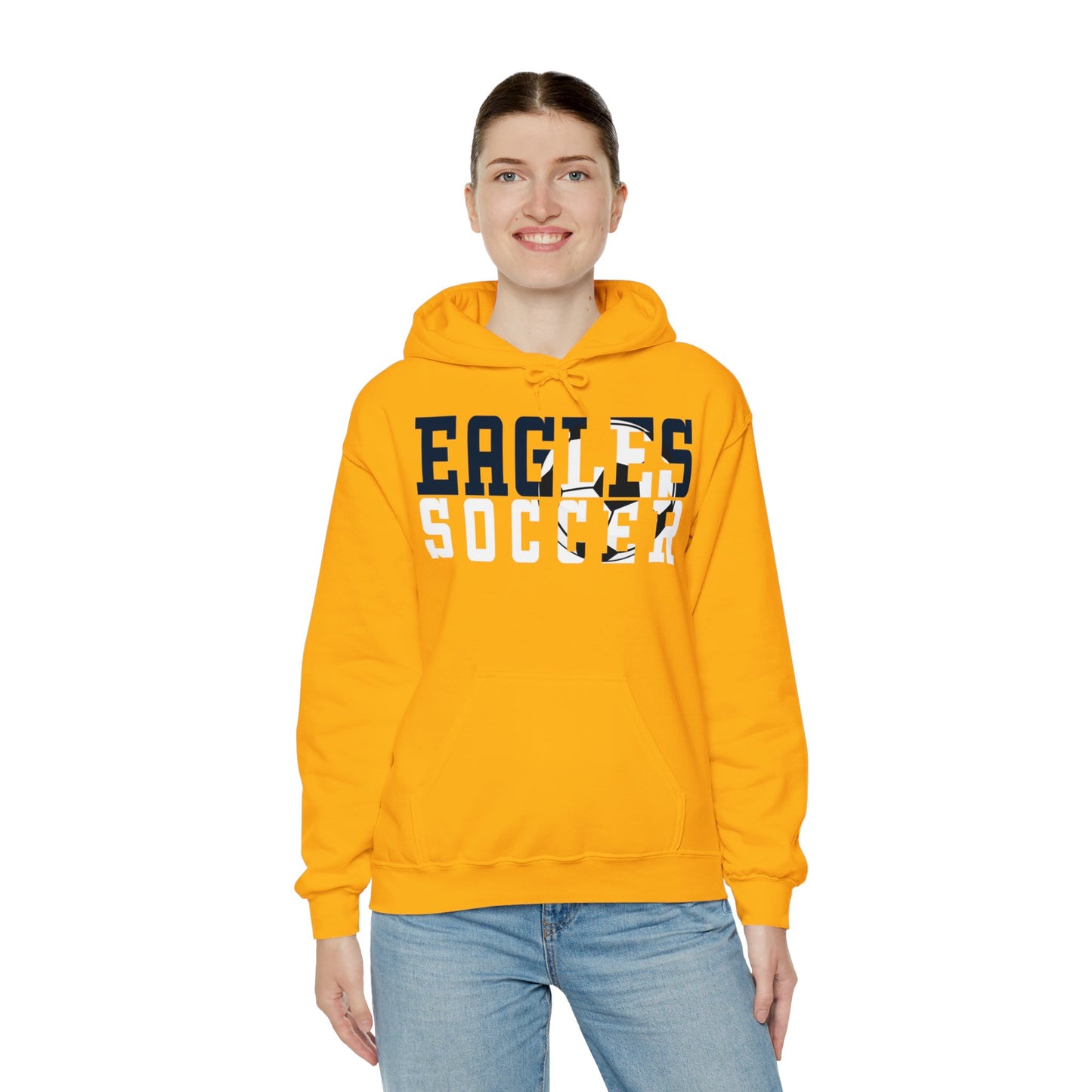 Soccer Cutout - Gildan Unisex Heavy Blend™ Hooded Sweatshirt