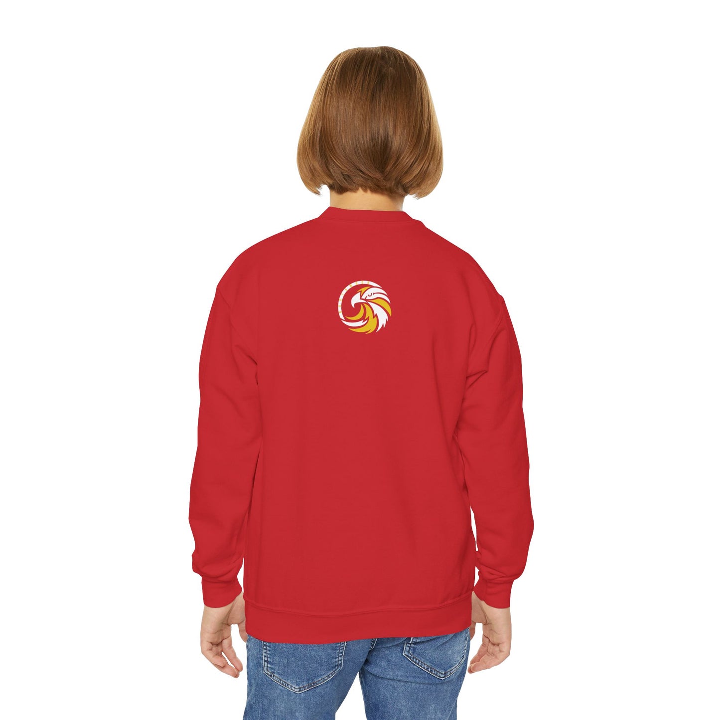 Sideways Eagles - Gildan Youth Crewneck Sweatshirt