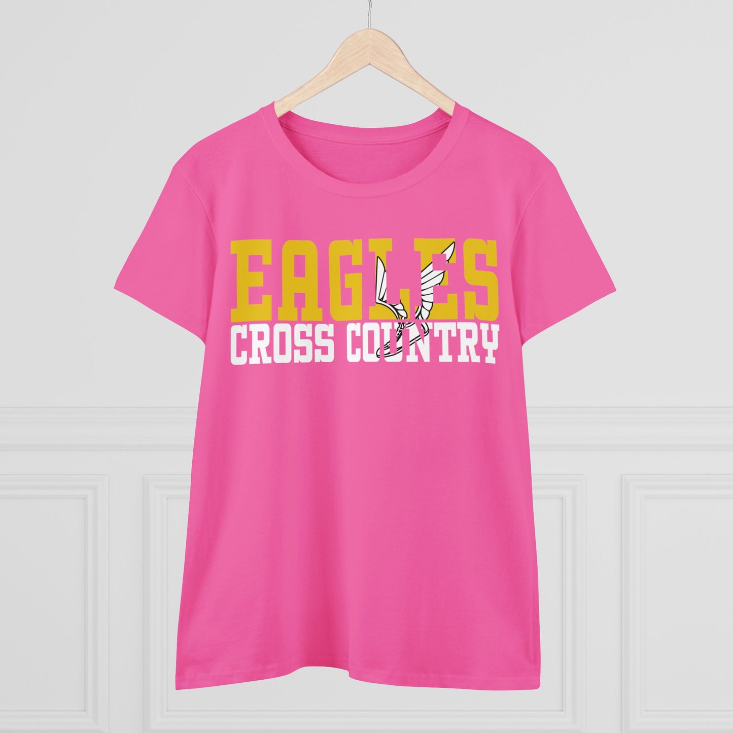 Cross Country Cutout - Gildan Women's Midweight Cotton Tee