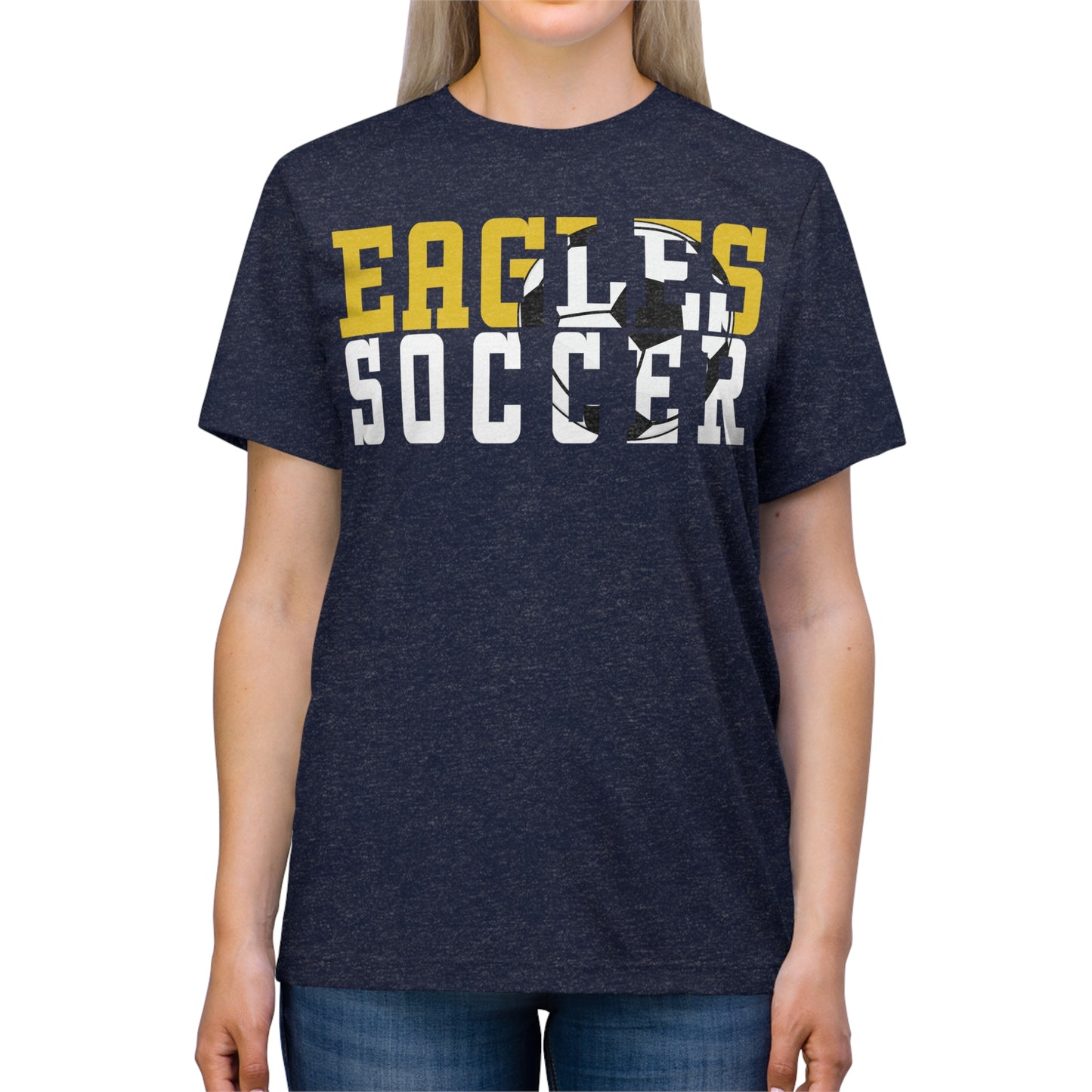 Soccer Cutout - Bella+Canva Unisex Triblend Tee