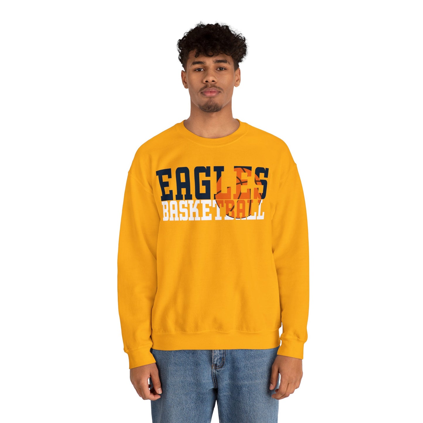 Basketball Cutout - Gildan Unisex Heavy Blend™ Crewneck Sweatshirt