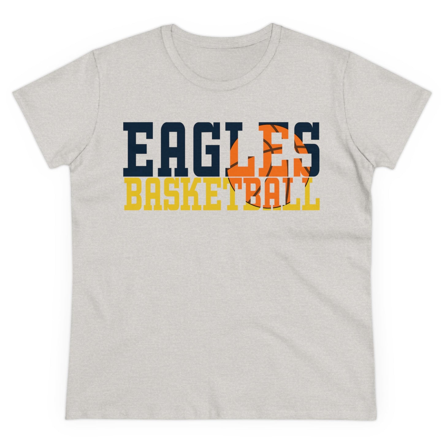 Basketball Cutout - Gildan Women's Midweight Cotton Tee