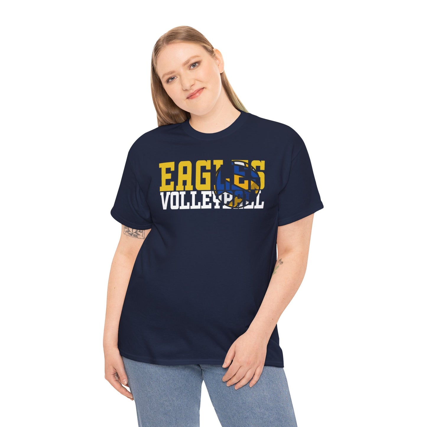 Volleyball Cutout - Gildan Unisex Heavy Cotton Tee