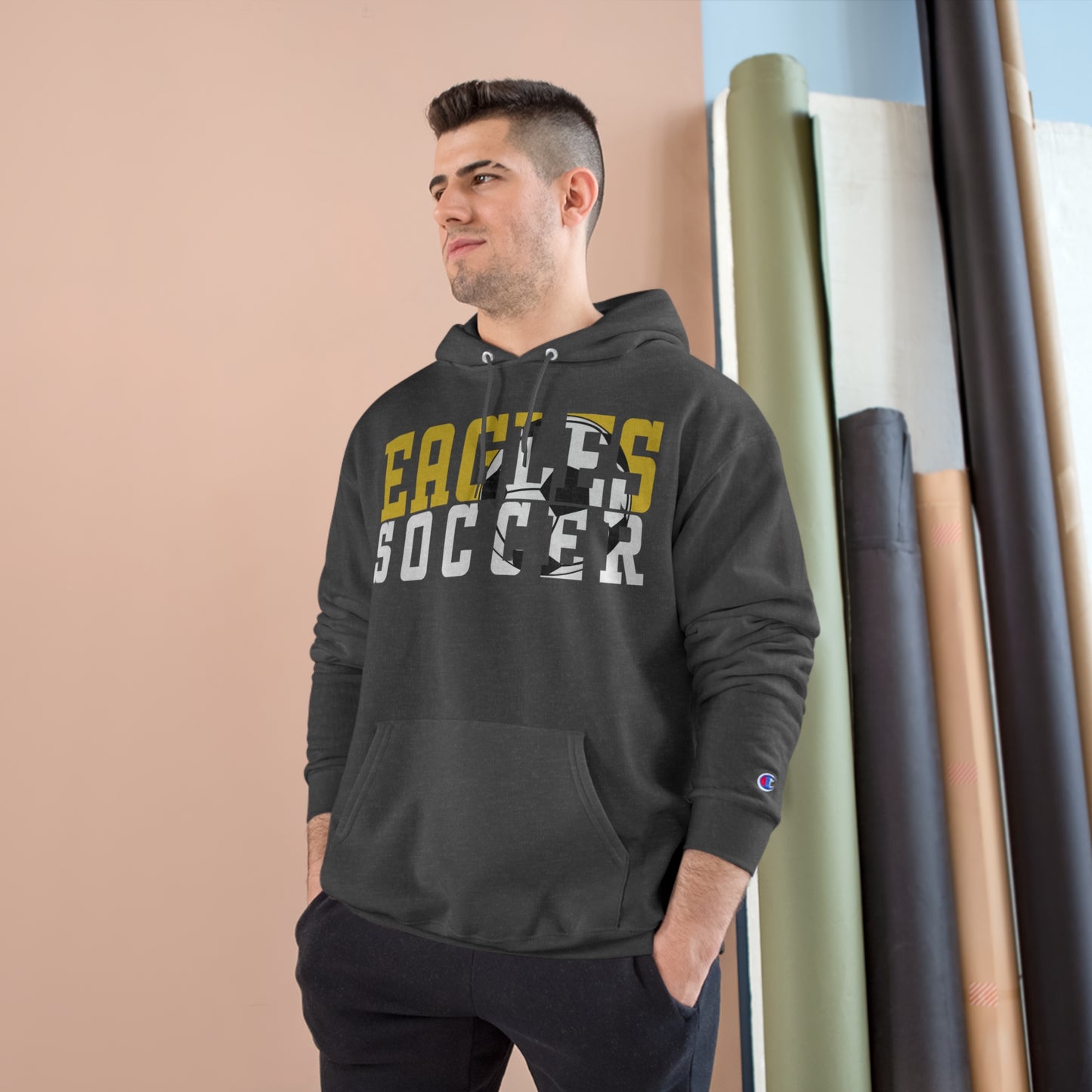 Soccer Cutout - Champion Hoodie