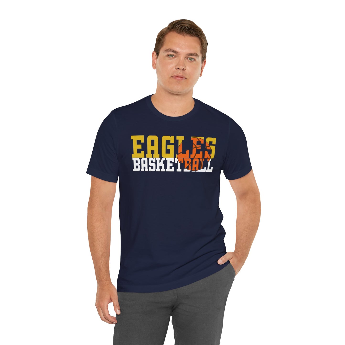 Basketball Cutout - Bella+Canva Unisex Jersey Short Sleeve Tee