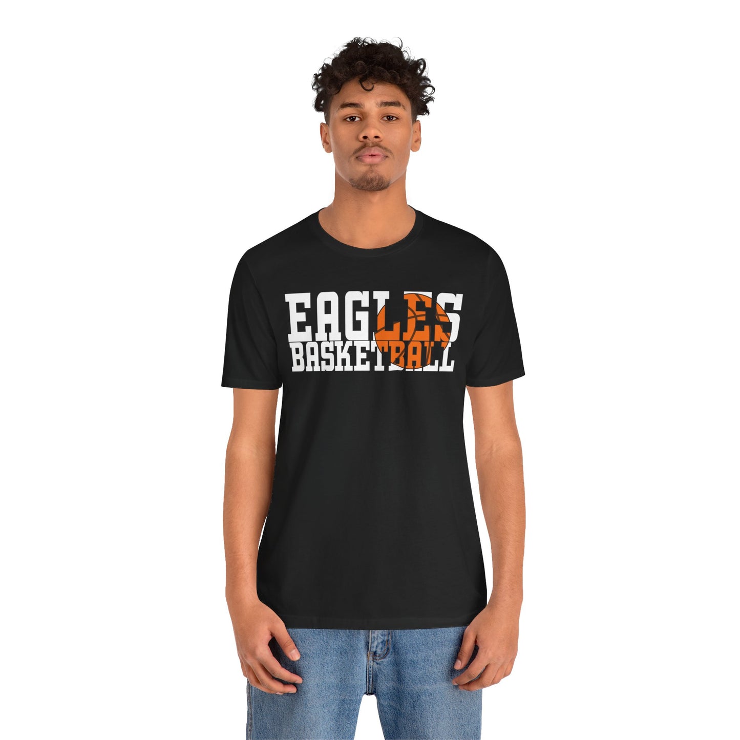 Basketball Cutout - Bella+Canva Unisex Jersey Short Sleeve Tee