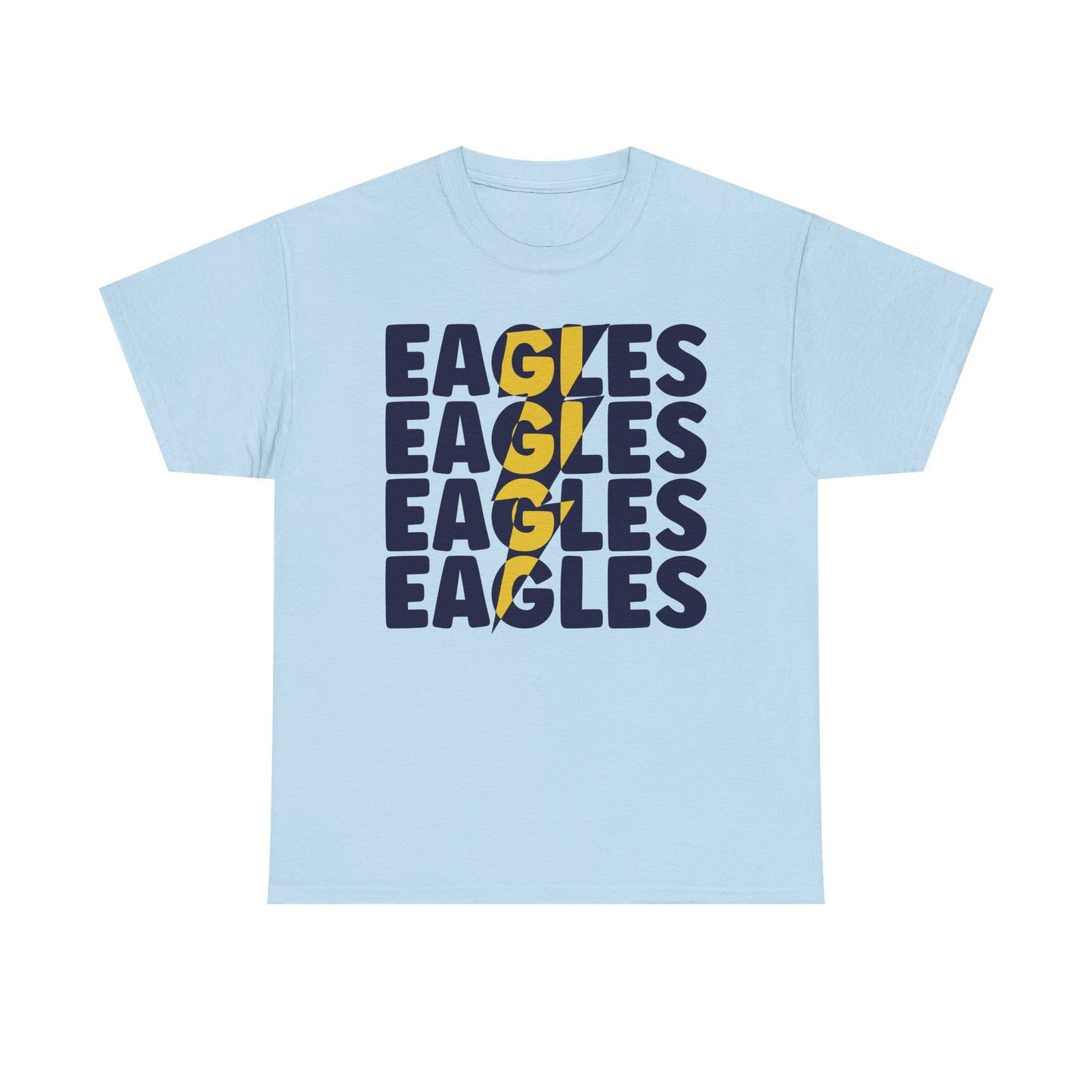 Lightning Bolt Eagles -  Gildan Unisex Heavy Cotton Tee