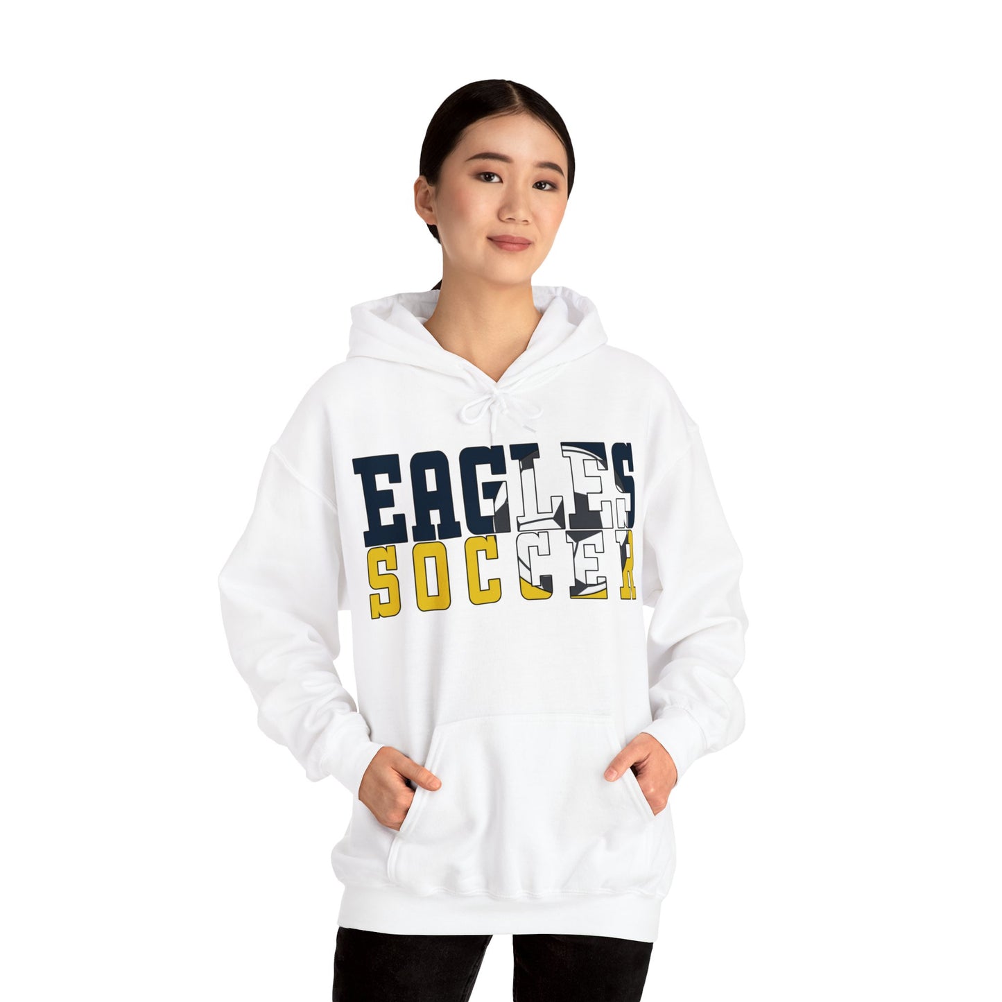 Soccer Cutout - Gildan Unisex Heavy Blend™ Hooded Sweatshirt