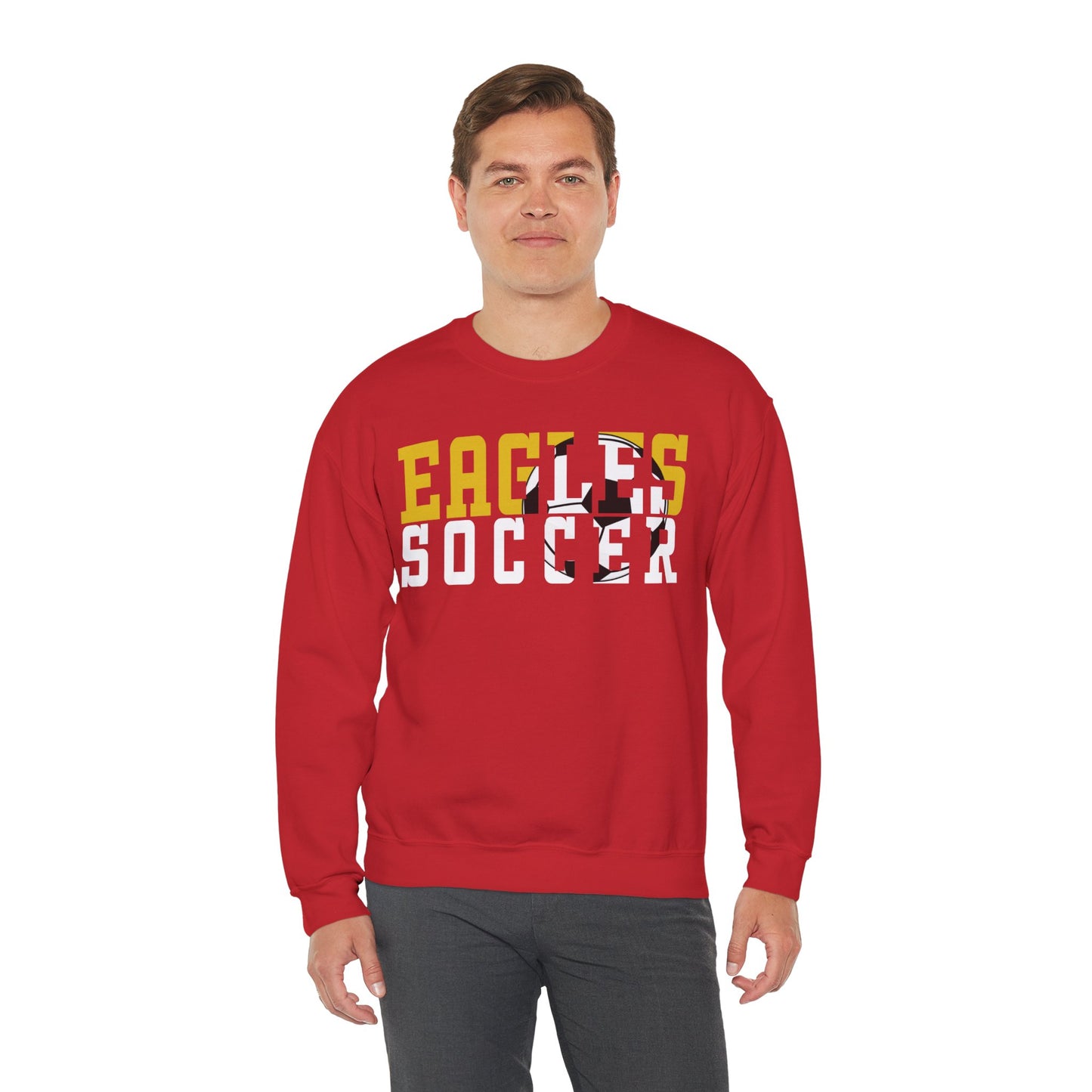 Soccer Cutout - Gildan Unisex Heavy Blend™ Crewneck Sweatshirt