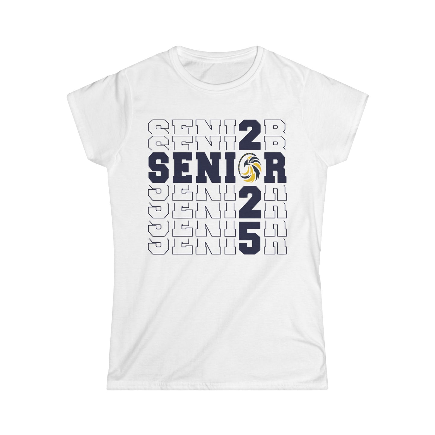 Seniors Cross Stacked - Gildan Women's Softstyle Tee