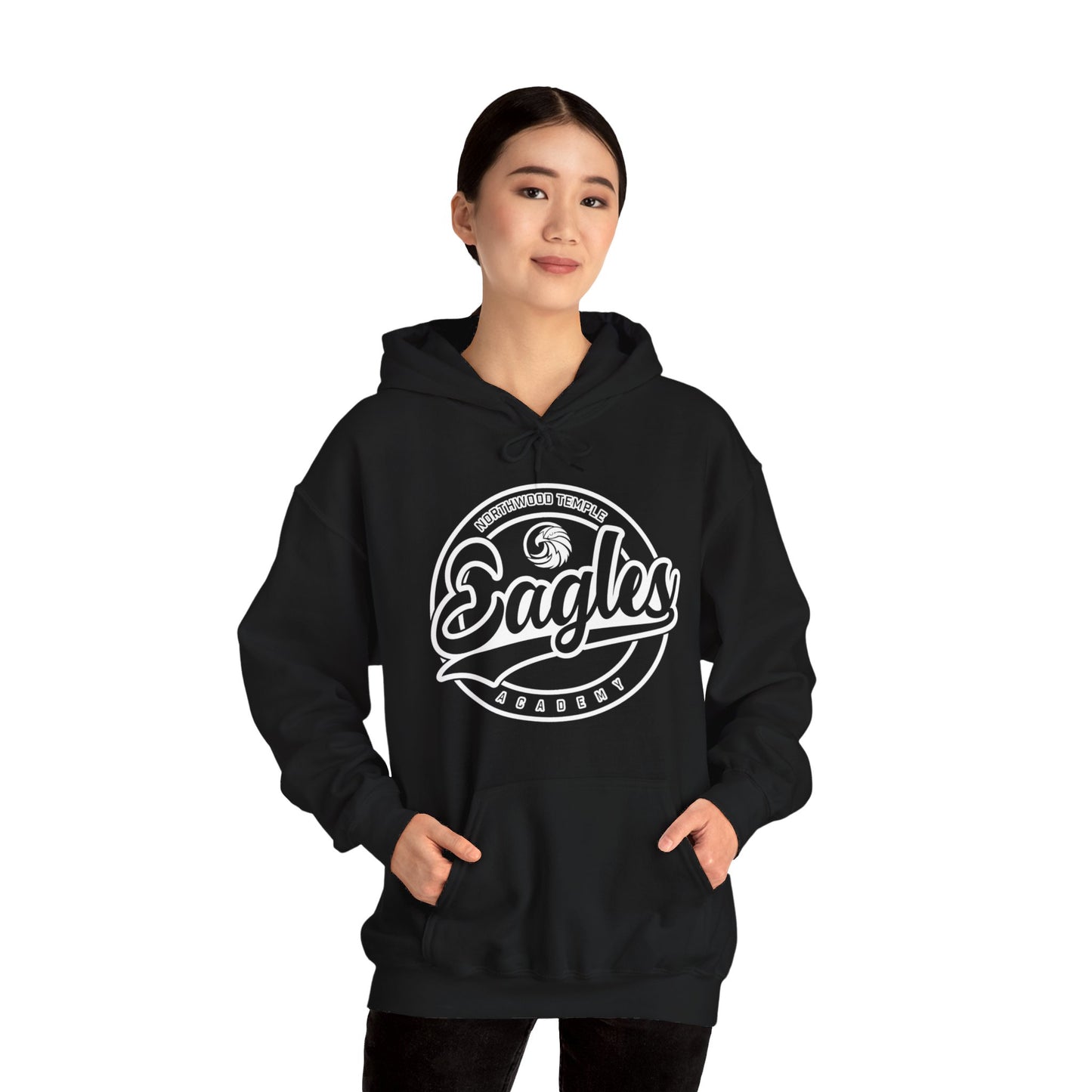 Eagles Circle Stamp - Gildan Unisex Heavy Blend™ Hooded Sweatshirt