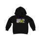 Softball Cutout - Gildan Youth Heavy Blend Hooded Sweatshirt