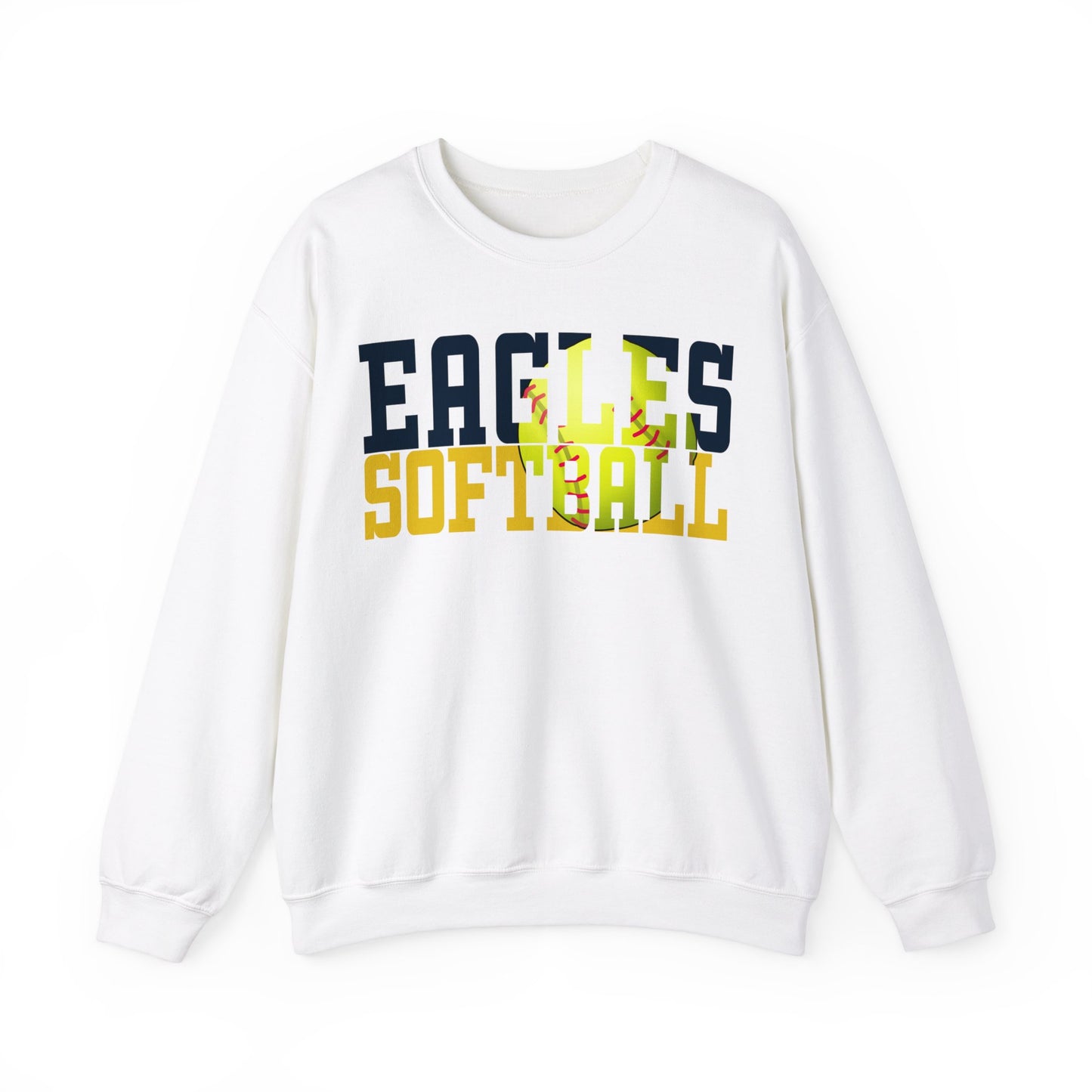 Softball Cutout - Gildan Unisex Heavy Blend™ Crewneck Sweatshirt