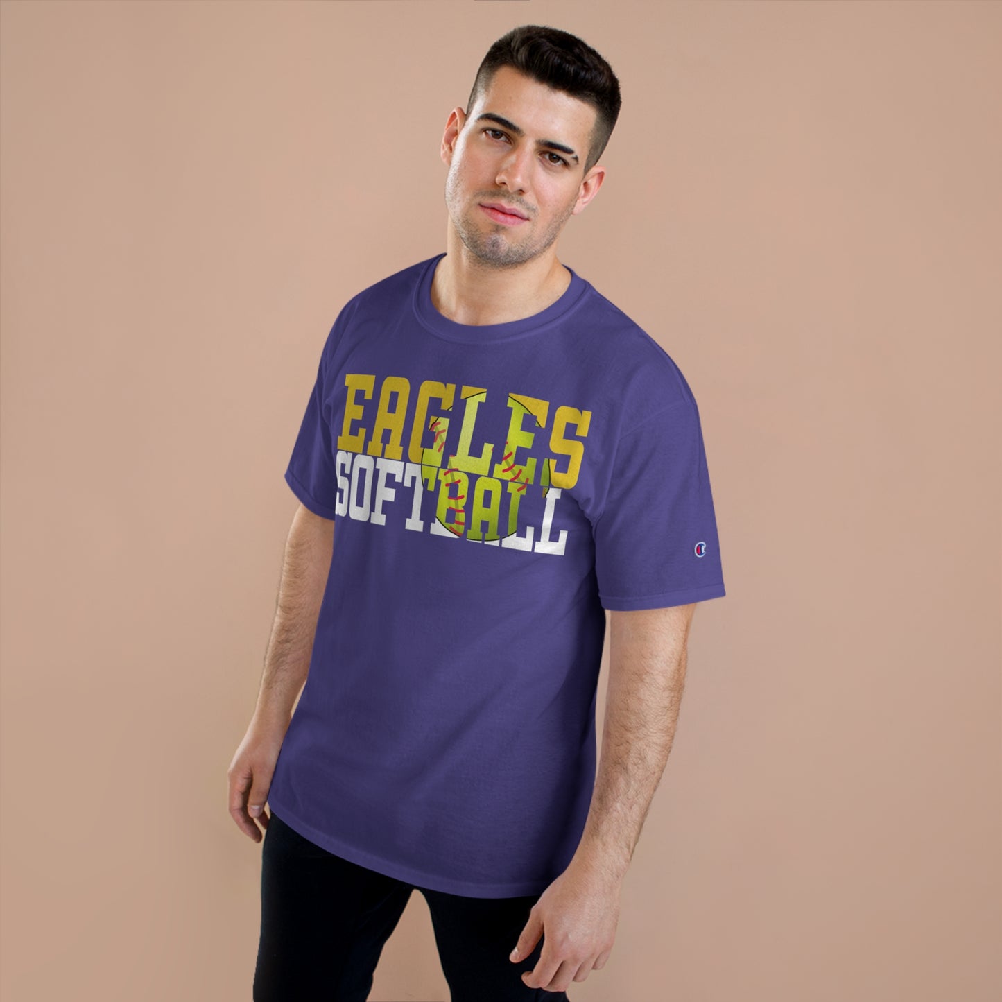 Softball Cutout - Champion T-Shirt