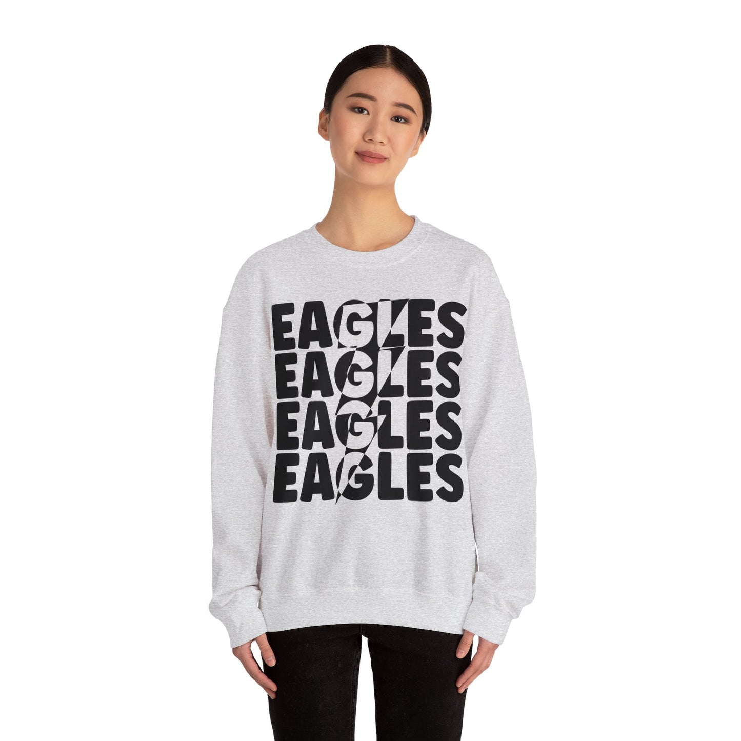 Lightning Bolt Eagle - Gildan Unisex Heavy Blend™ Crewneck Sweatshirt