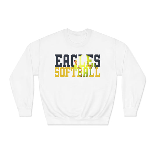 Softball Cutout - Gildan Unisex DryBlend® Crewneck Sweatshirt