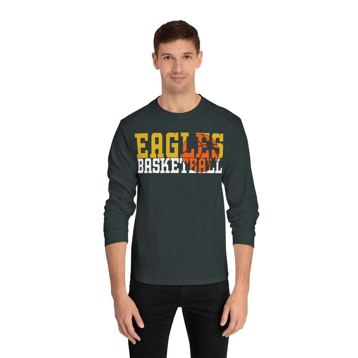 Basketball Cutout - American Apparel Unisex Classic Long Sleeve T-Shirt