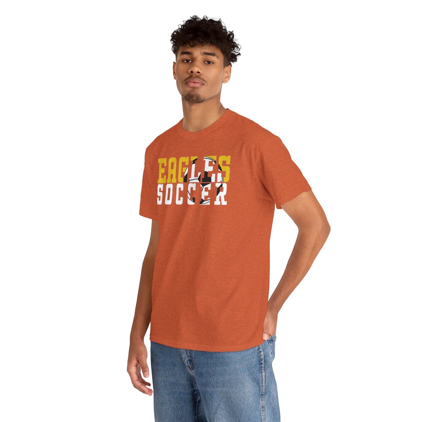 Soccer Cutout - Gildan Unisex Heavy Cotton Tee