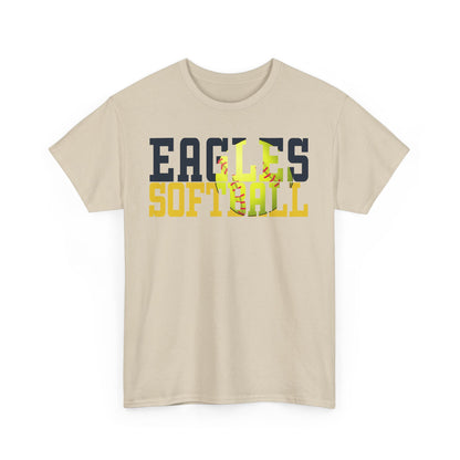 Softball Cutout - Gildan Unisex Heavy Cotton Tee