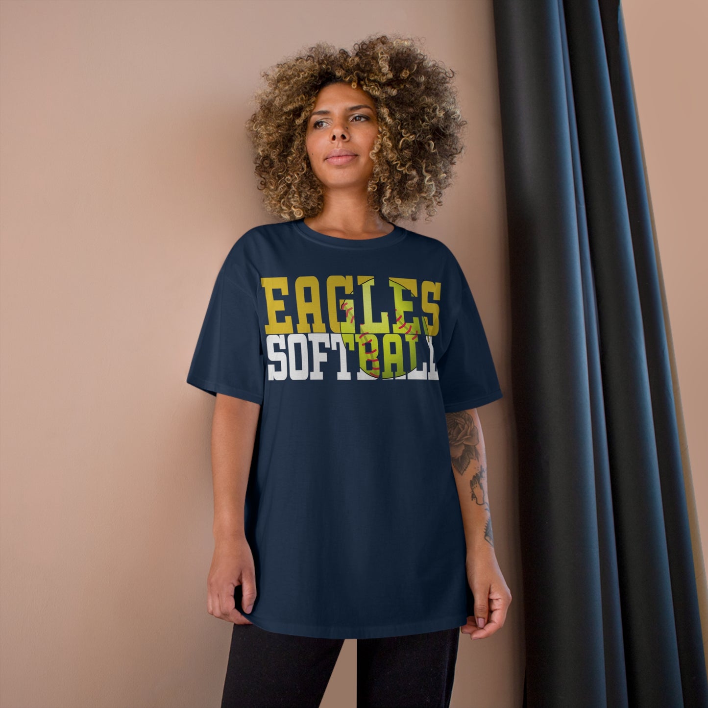 Softball Cutout - Champion T-Shirt