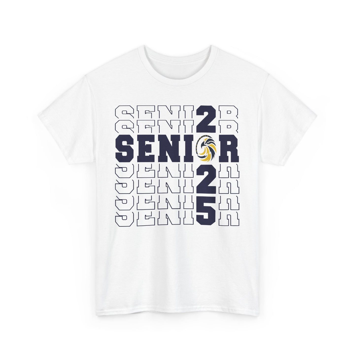 Seniors Cross Stacked c/o 2025 - Gildan Unisex Heavy Cotton Tee