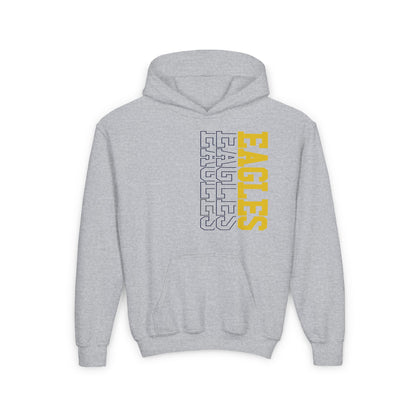 Sideways Eagle - Gildan Youth Heavy Blend Hooded Sweatshirt
