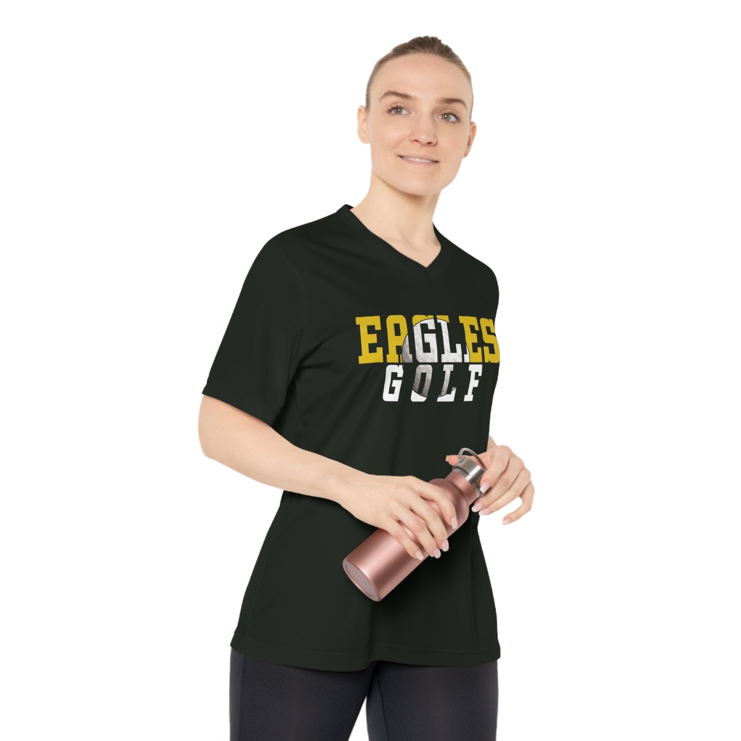 Golf Cutout - Team 365 Women's Performance V-Neck T-Shirt