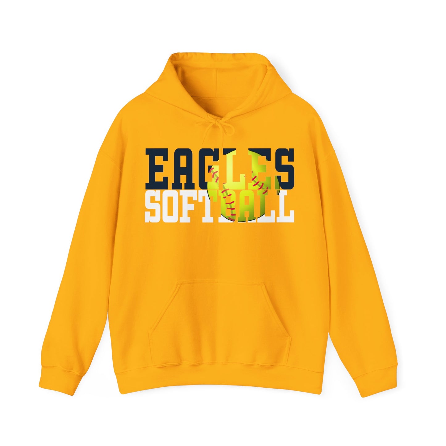 Softball Cutout - Gildan Unisex Heavy Blend™ Hooded Sweatshirt