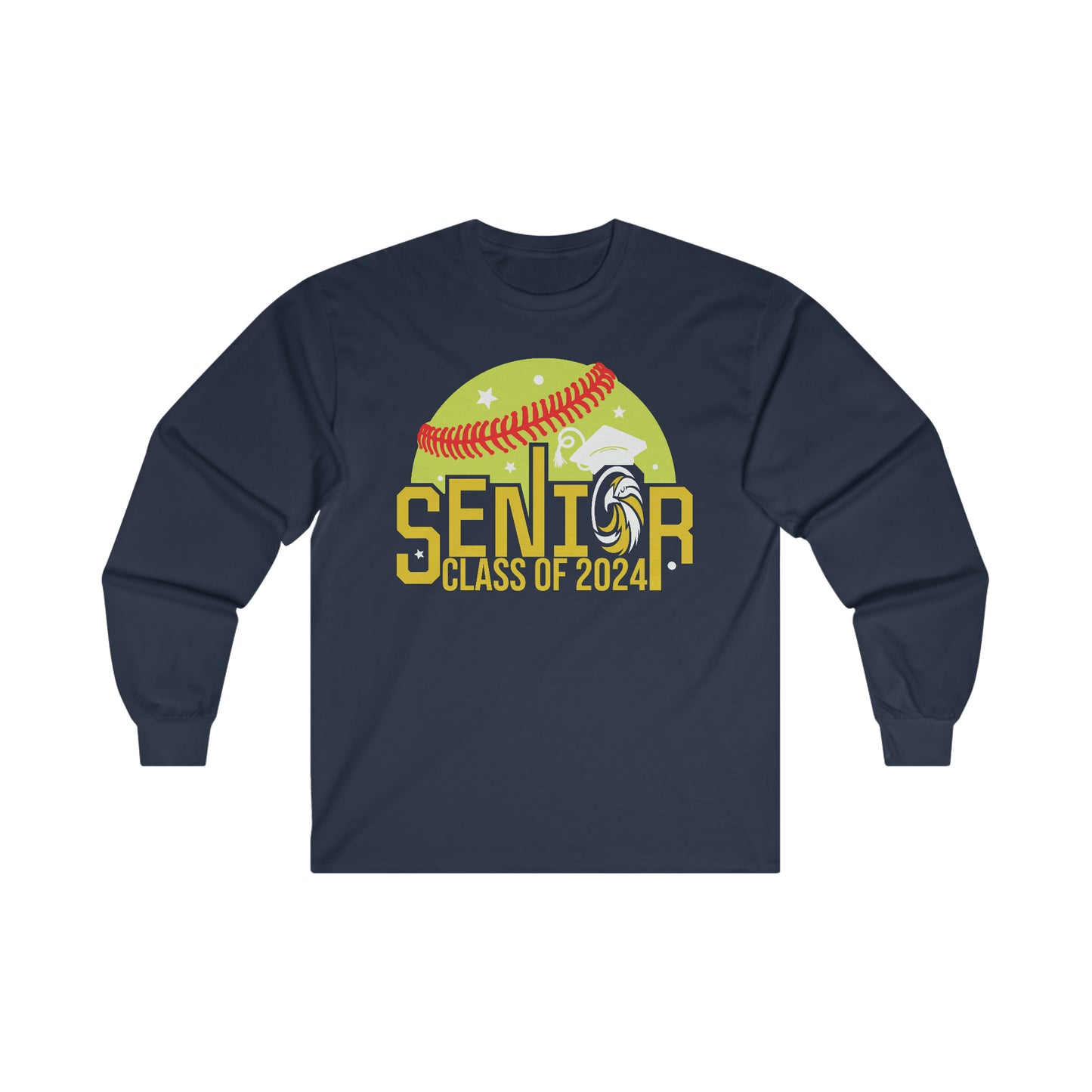 Seniors 2024 Softball - Gildan Ultra Cotton Long Sleeve Tee