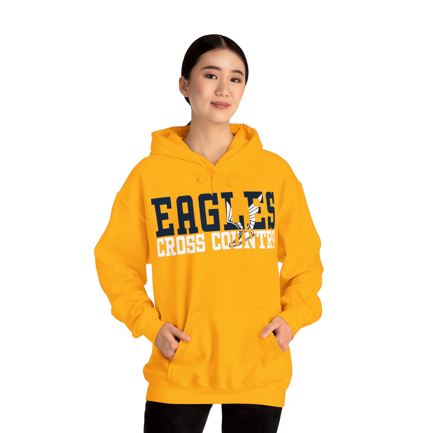 Cross Country Cutout - Gildan Unisex Heavy Blend™ Hooded Sweatshirt