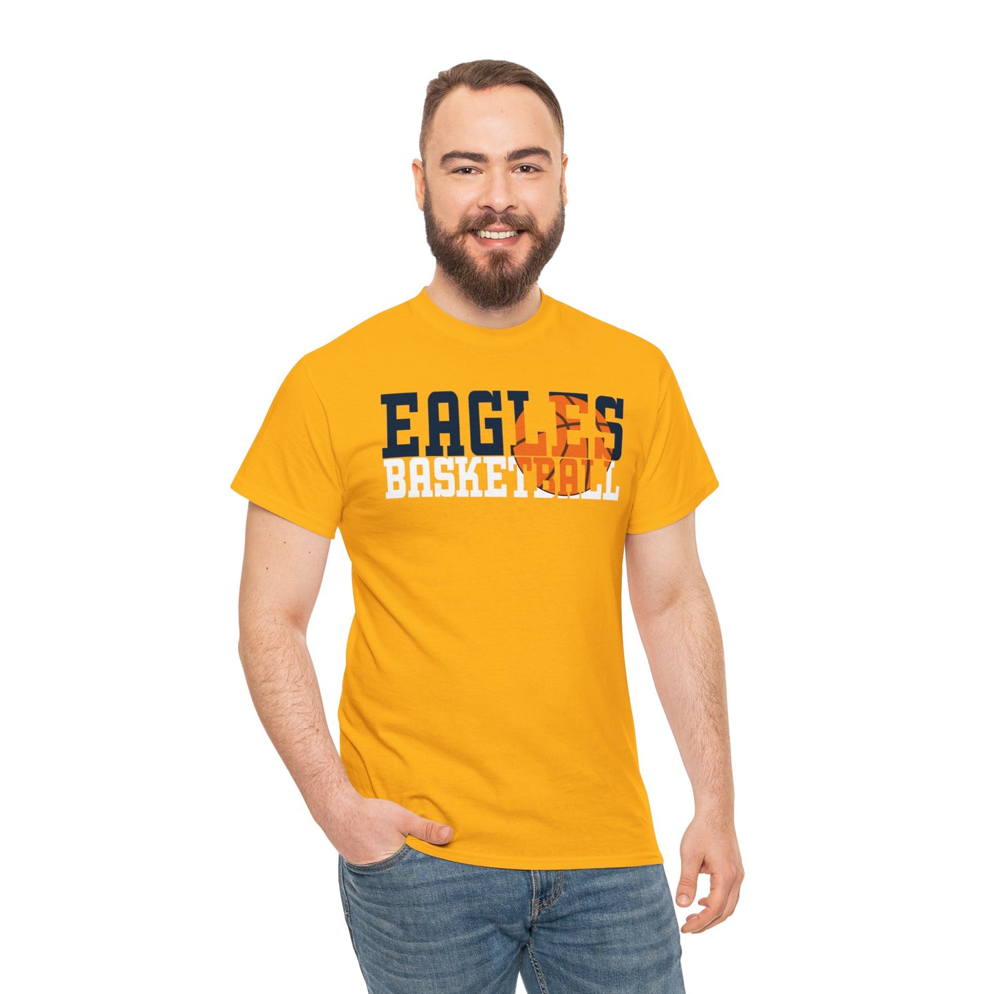 Basketball Cutout - Gildan Unisex Heavy Cotton Tee