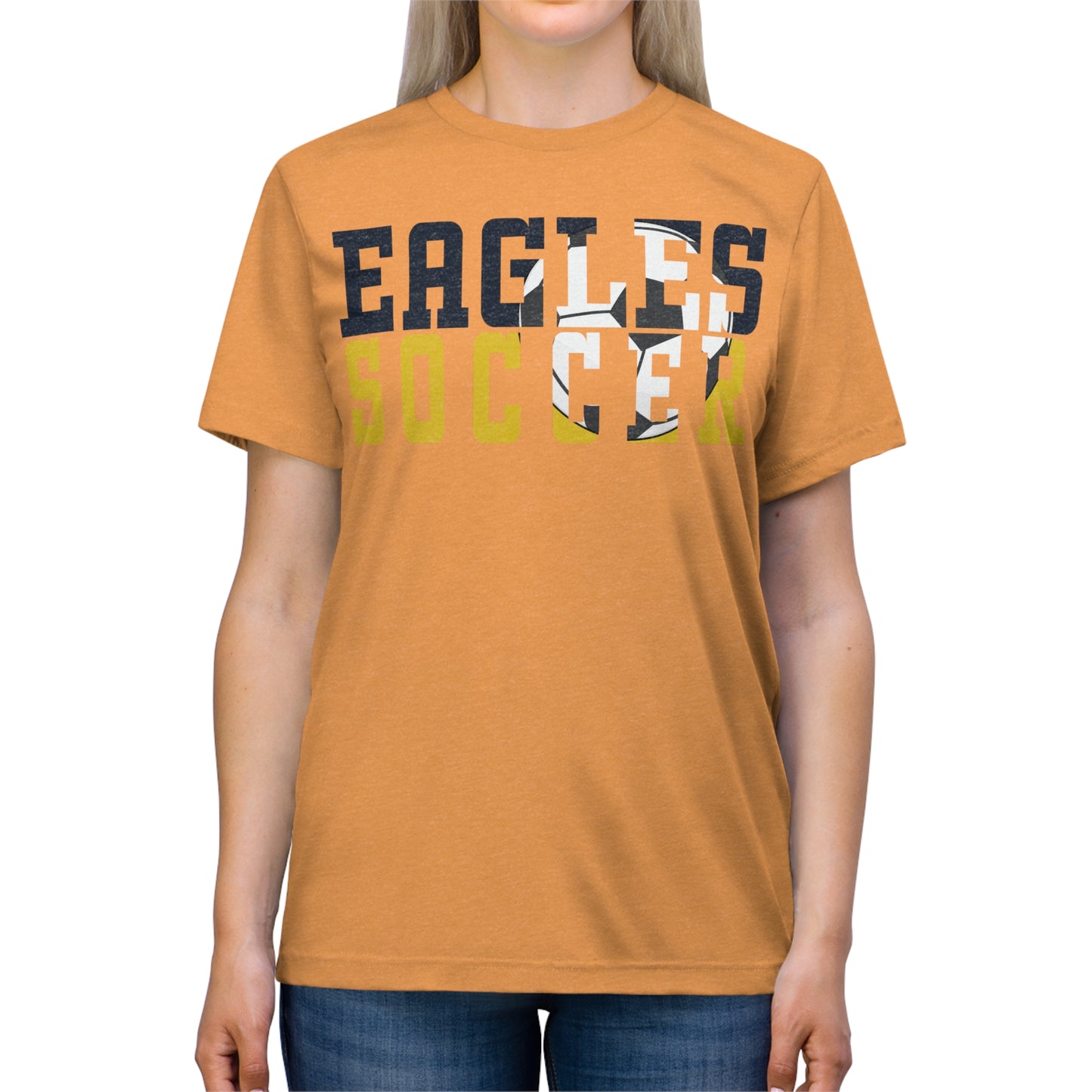 Soccer Cutout - Bella+Canva Unisex Triblend Tee