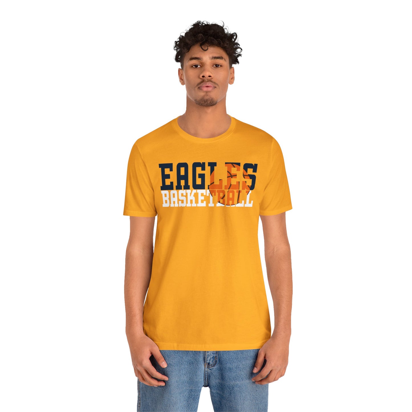 Basketball Cutout - Bella+Canva Unisex Jersey Short Sleeve Tee