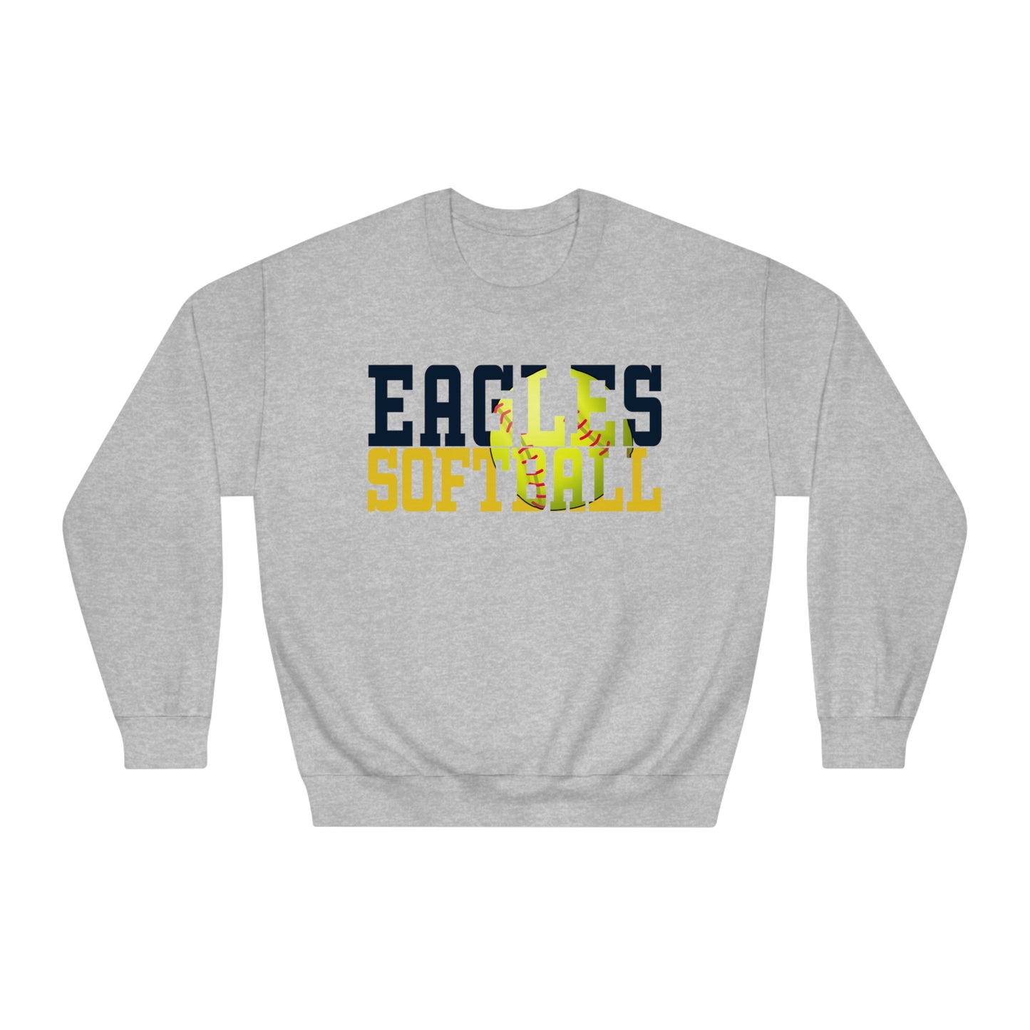 Softball Cutout - Gildan Unisex DryBlend® Crewneck Sweatshirt