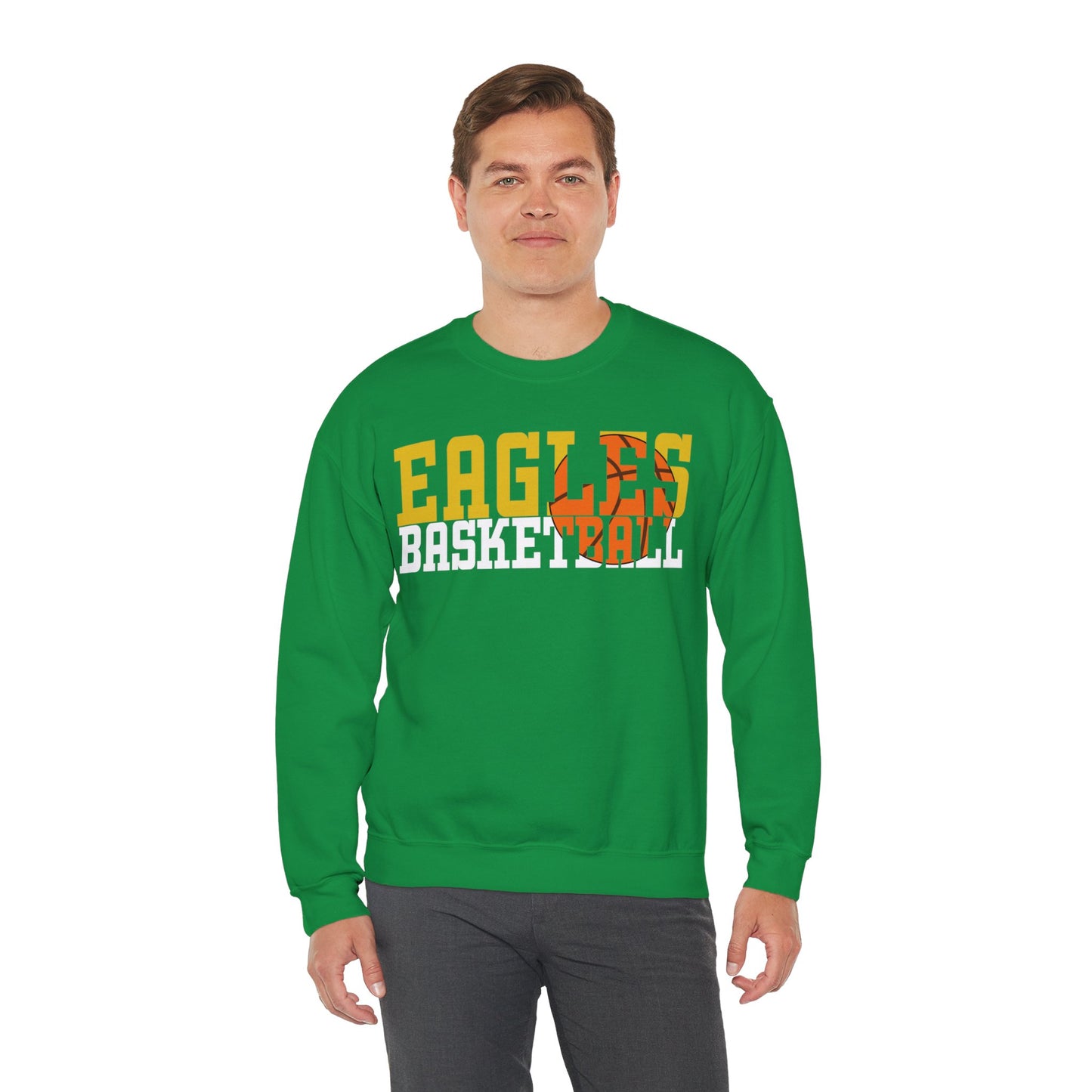 Basketball Cutout - Gildan Unisex Heavy Blend™ Crewneck Sweatshirt