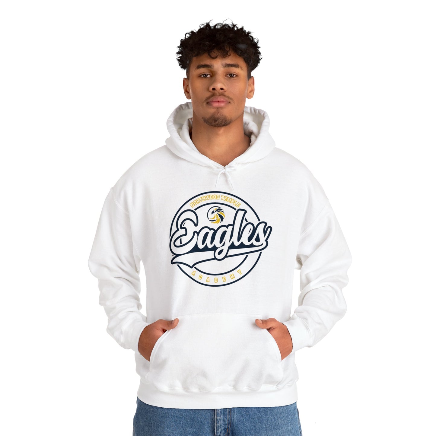 Eagles Circle Stamp - Gildan Unisex Heavy Blend™ Hooded Sweatshirt