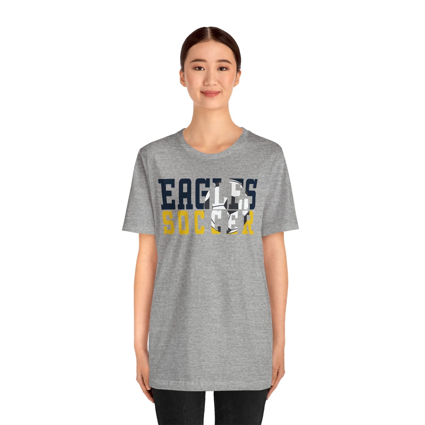 Soccer Cutout - Bella+Canva Unisex Jersey Short Sleeve Tee