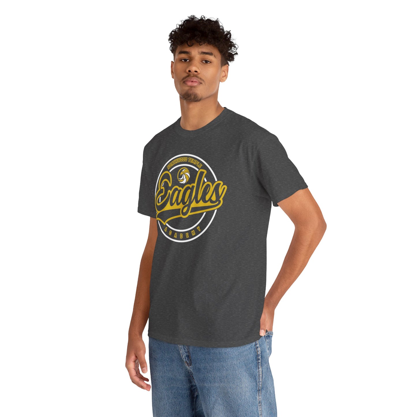 Eagles Circle Stamp - Gildan Unisex Heavy Cotton Tee