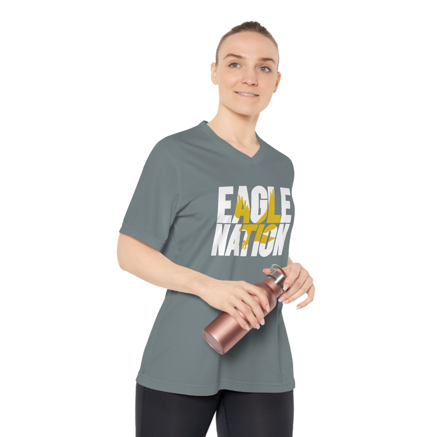 Eagle Nation - Team 365 Women's Performance V-Neck T-Shirt