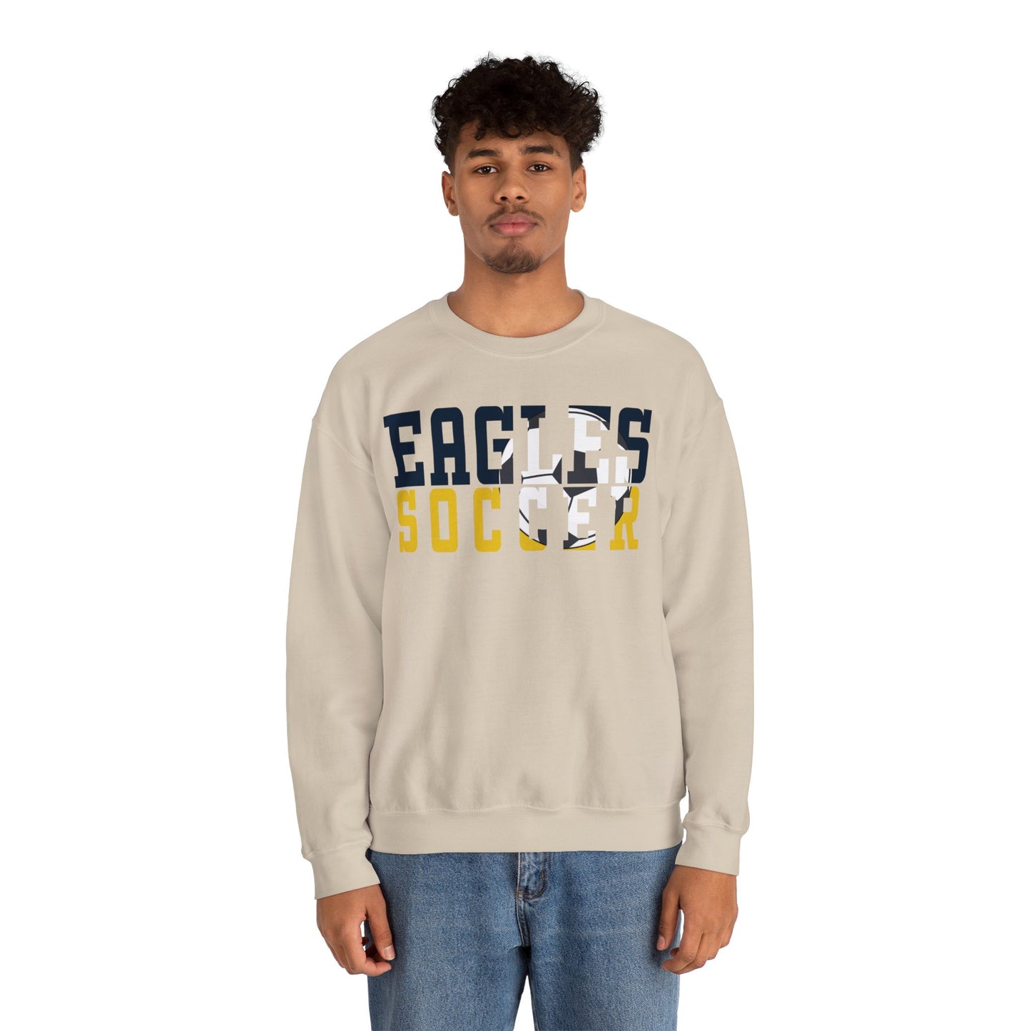 Soccer Cutout - Gildan Unisex Heavy Blend™ Crewneck Sweatshirt