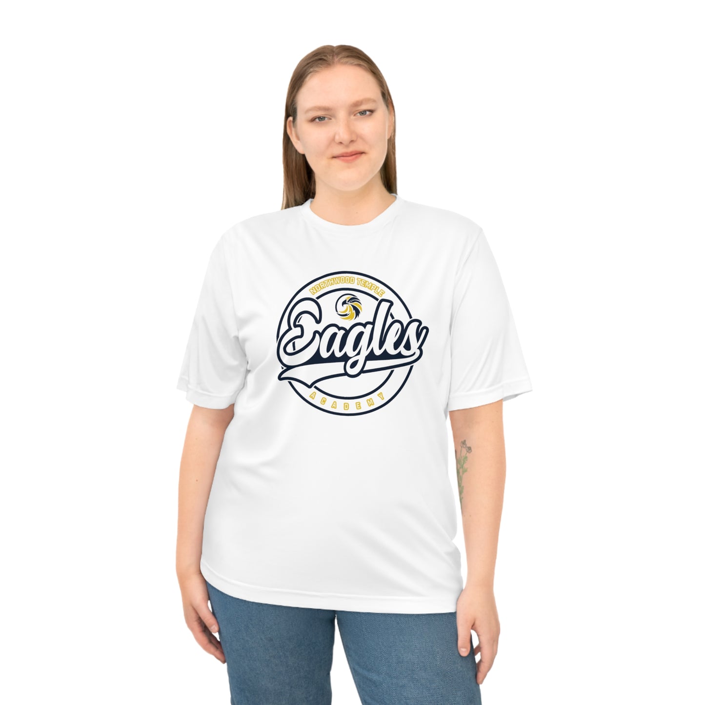 Eagles Circle Stamp - Team 365 Unisex Zone Performance T-shirt