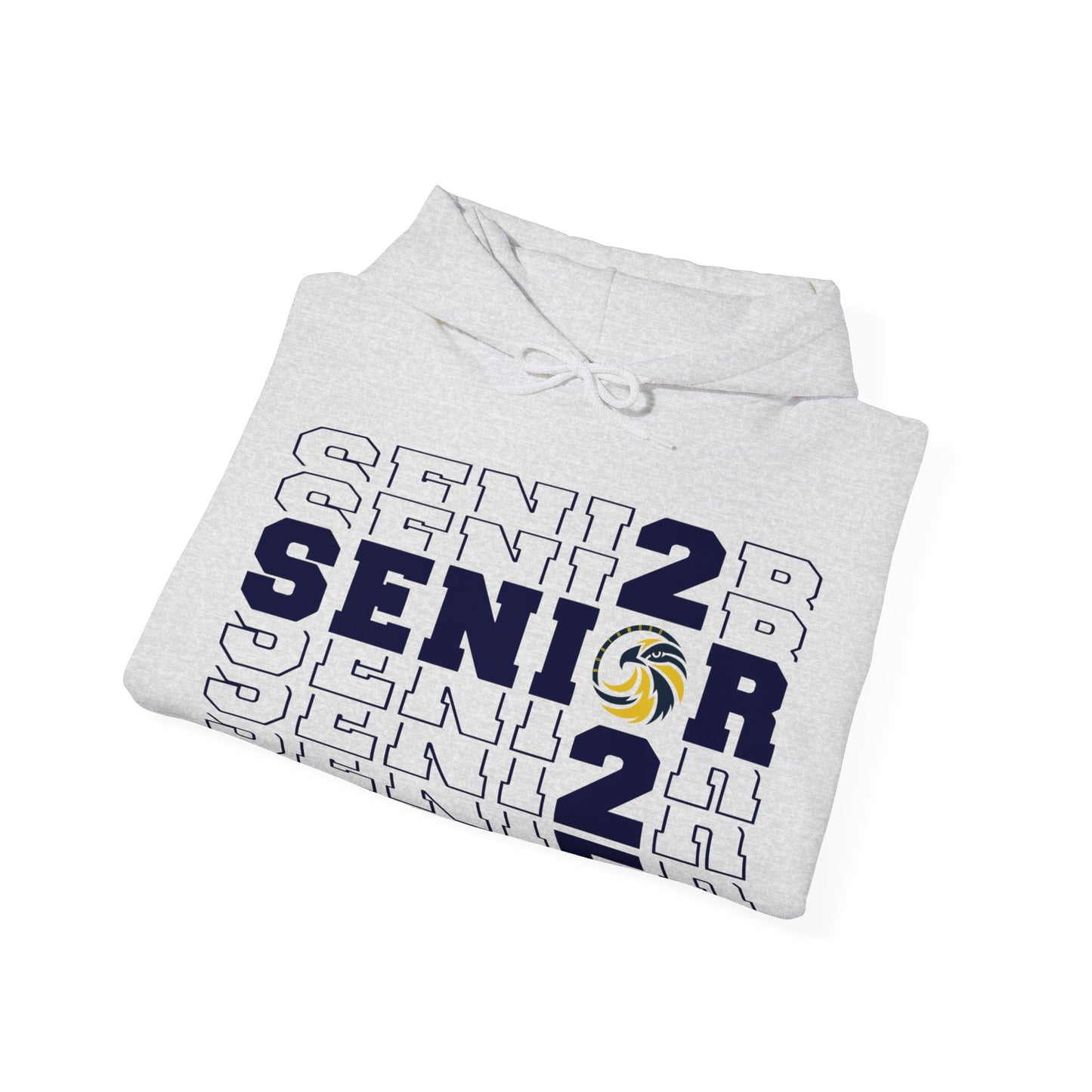 Seniors Cross Stacked c/o 2025 - Gildan Unisex Heavy Blend™ Hooded Sweatshirt