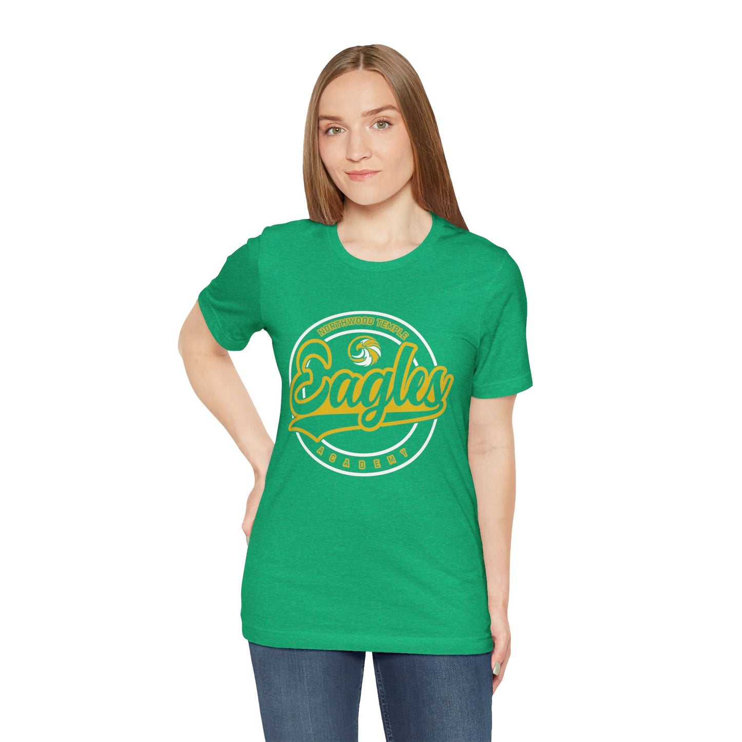 Eagles Circle Stamp - Bella+Canva Unisex Jersey Short Sleeve Tee