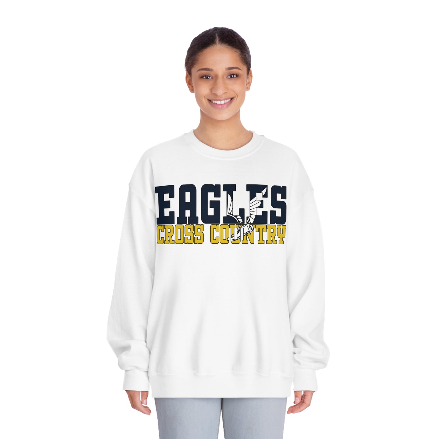 Cross Country Cutout -  Gildan Unisex DryBlend® Crewneck Sweatshirt