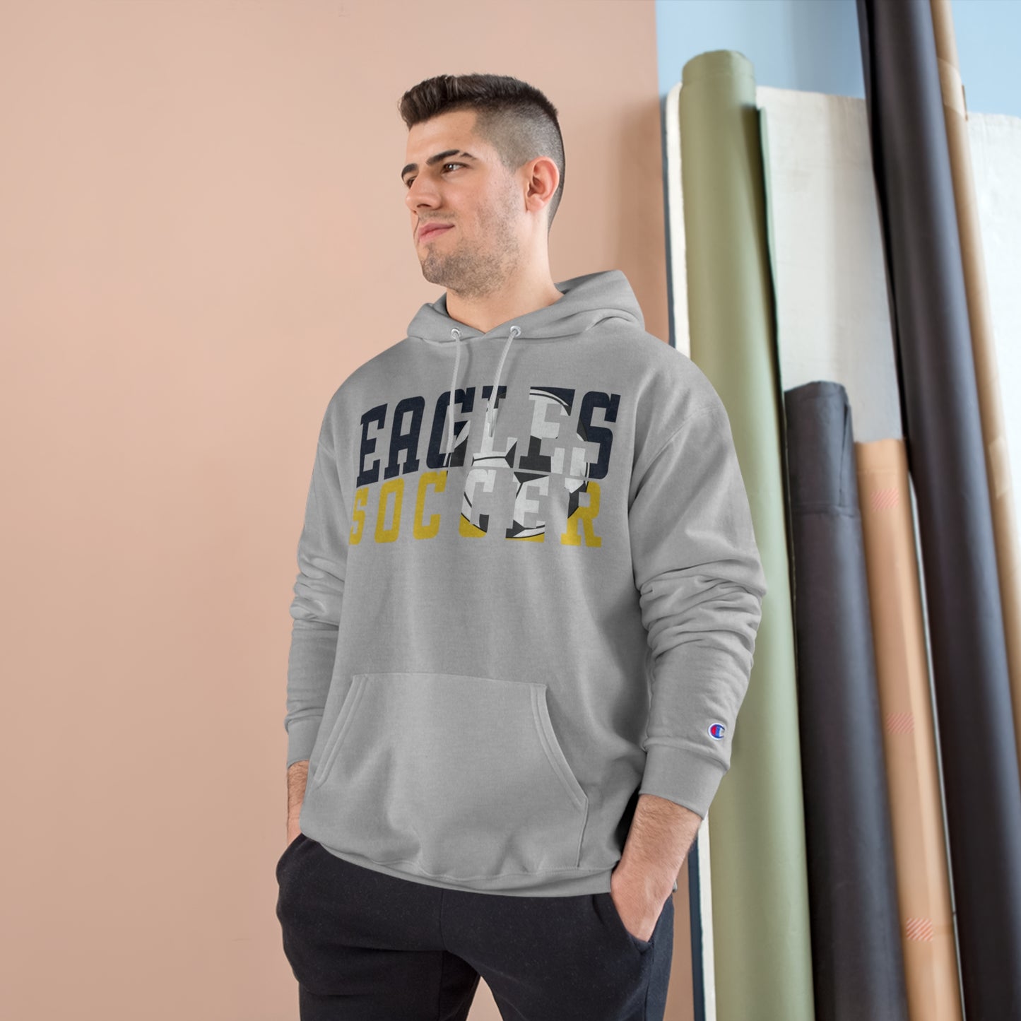 Soccer Cutout - Champion Hoodie