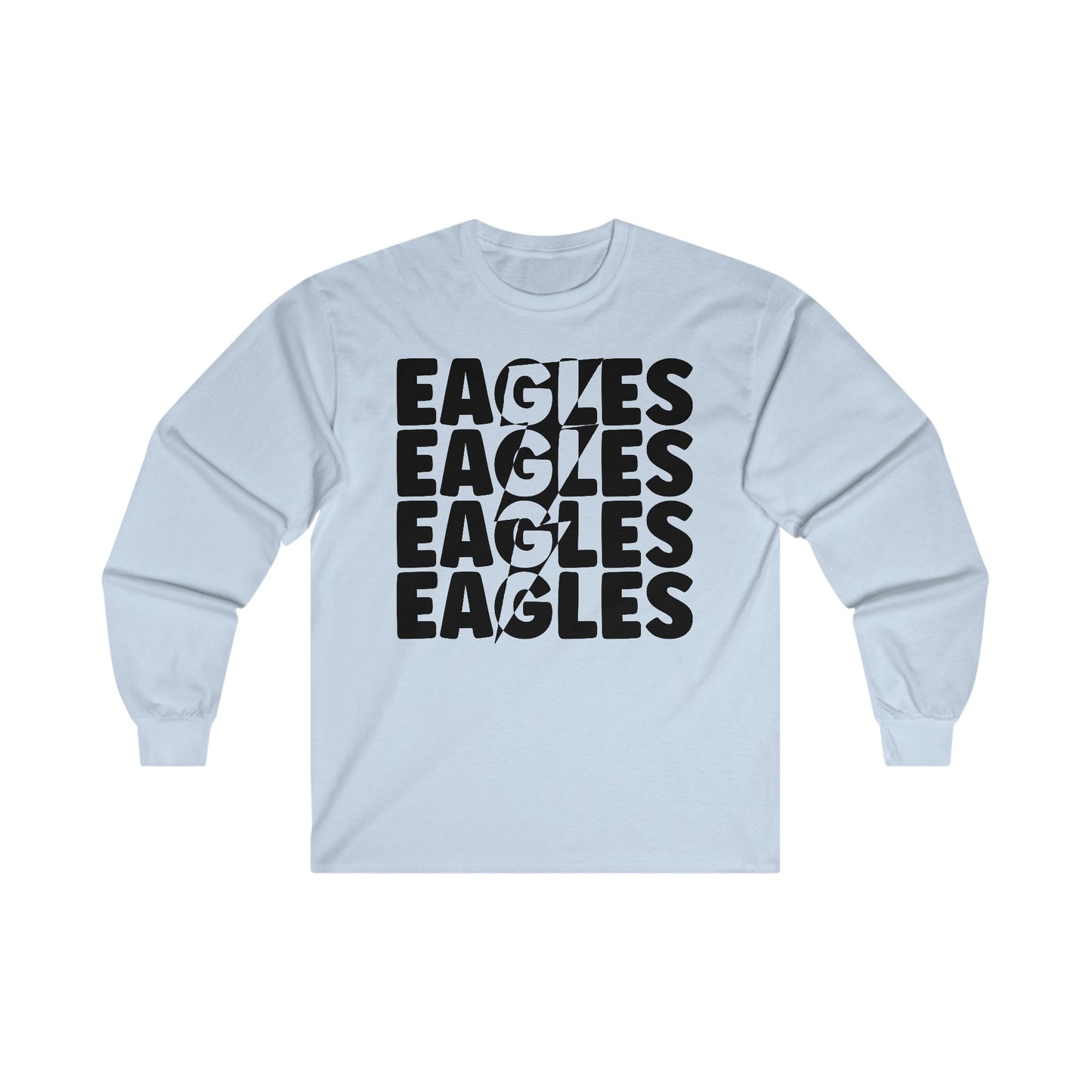 Lightning Bolt Eagle - Gildan Unisex Ultra Cotton Long Sleeve Tee