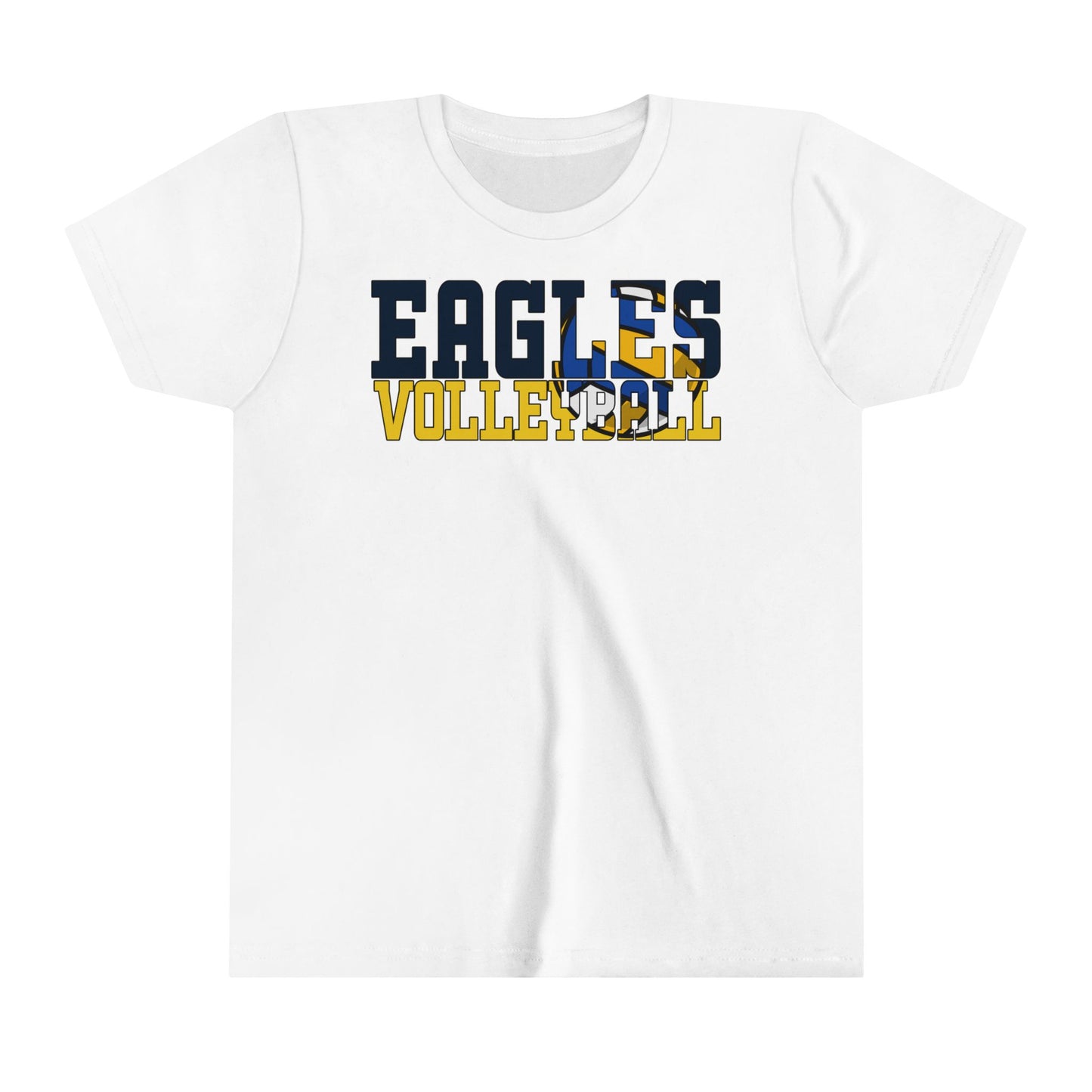 Volleyball Cutout - Bella+Canva Youth Short Sleeve Tee